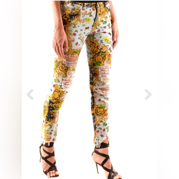 Versace Jeans Versace Limited Edition Tribute Print Butterfly Jeans Size 25 $995 - Picture 13 of 16